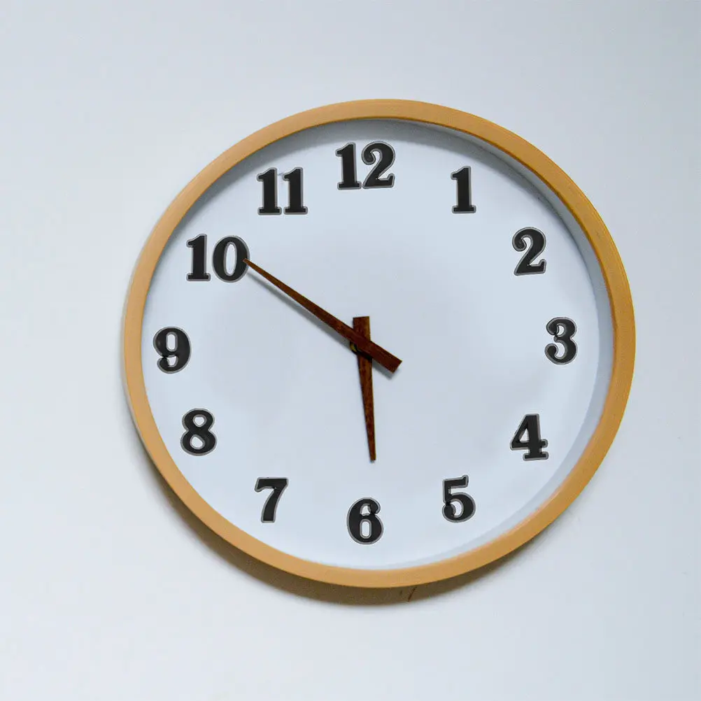 6Sets Clock Arabic Number Plastic DIY Digital Numbers Repairing Clock Parts for Home Decor DIY Projects Hands Replacement Parts