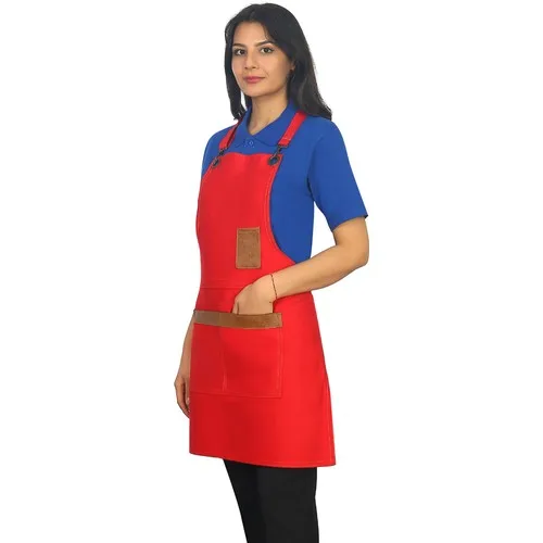 Feast Work clothes Red Jeans Pattern Apron