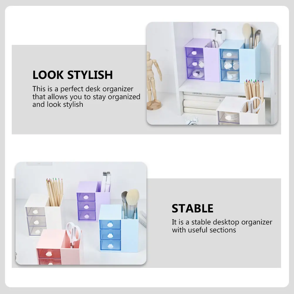 High Capacity Desk Organizer for Office Supplies Stationery Container Household Desktop Box Multi function Pencil Holder Storage