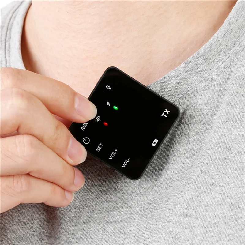 Mikrofon Lavalier Nirkabel Audio Efisien untuk Rekaman Langsung Wawancara Kamera GO PRO II untuk Ponsel PC Iphone Xiaomi