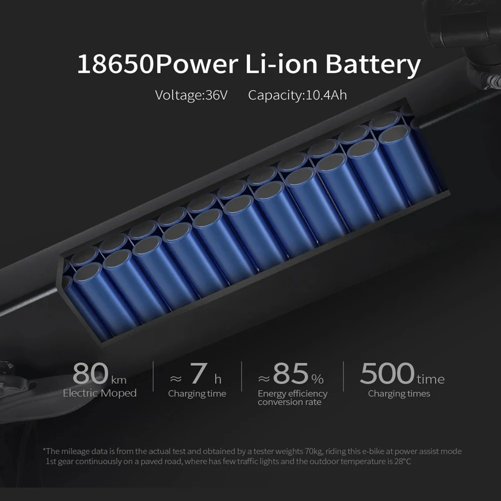 36V foldable built-in battery 10s4p 10.4Ah 18650 lithium battery pack 250W 350W 42V 10400mah for fiido D4s battery