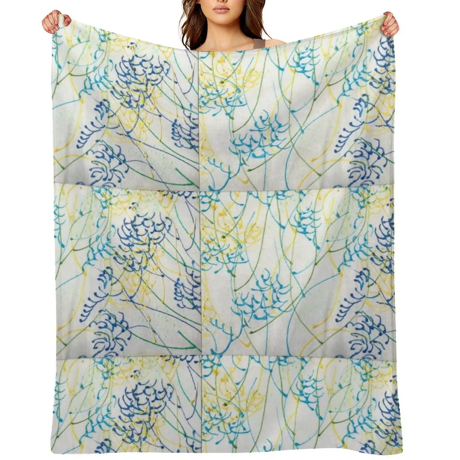 

SEA FAN CENTRAL PLAINS Throw Blanket Hairy Soft Beds Decorative Sofas Sofas Blankets