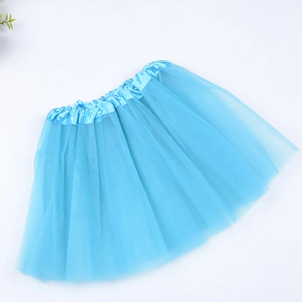 5Pcs Girls Tutus Skirt 3 Layer Tulle Elastic Waist Dance Costume Ballet Dress for Party Photography Girls Tutus Skirt