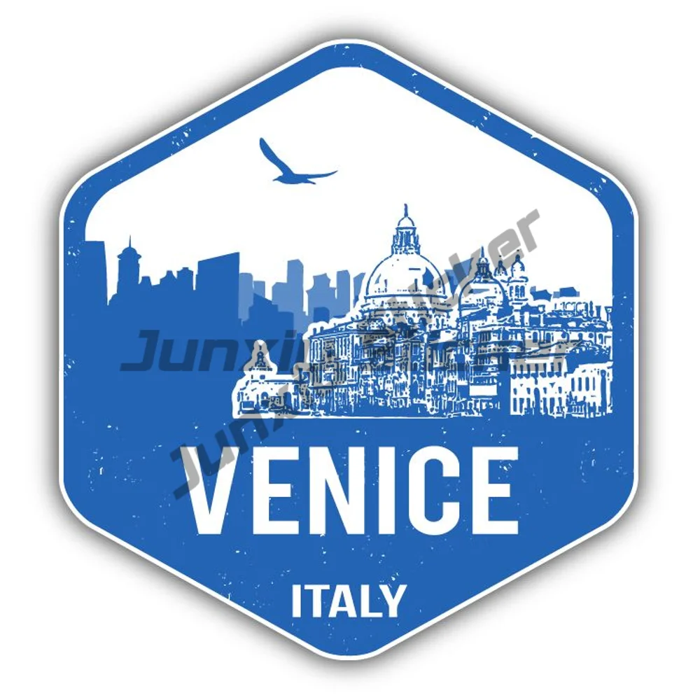 

Venice City Italy Sticker Travel Stamp Anti Scratch Exterior Decal For Car Suv Bodywork Bumper Window Phone Trunk Bumper Camper