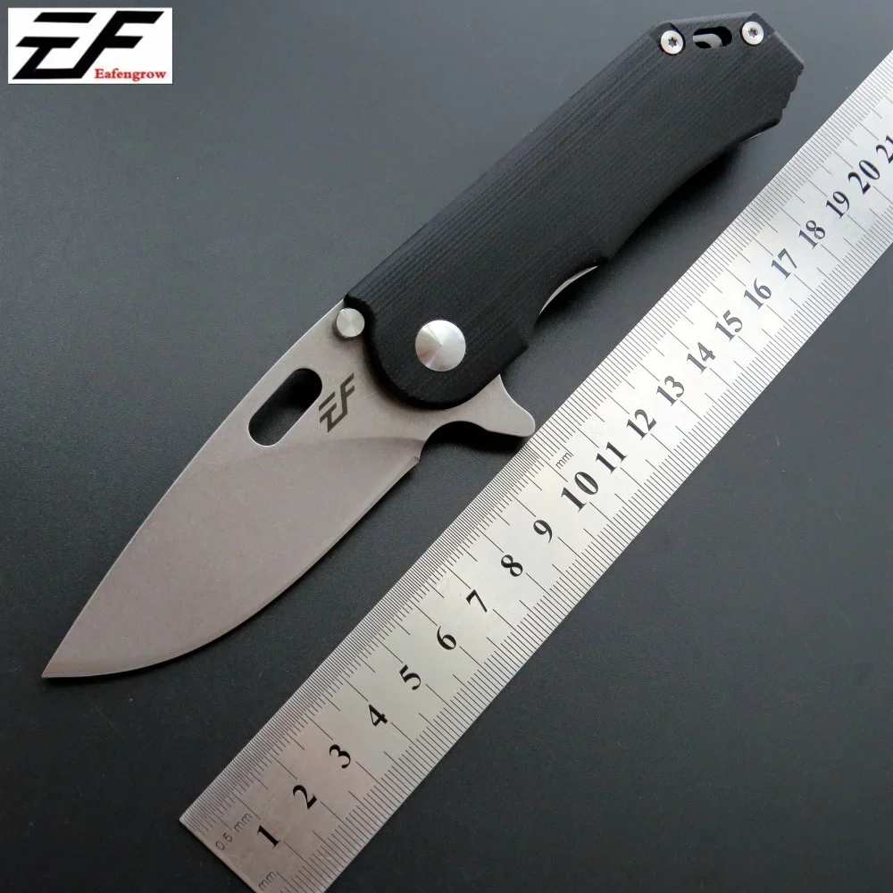 High-quality Eafengrow EF32 pocket folding knife D2 Steel  blade  + G10 handle outdoor hunting camping fruit knife EDC Tool