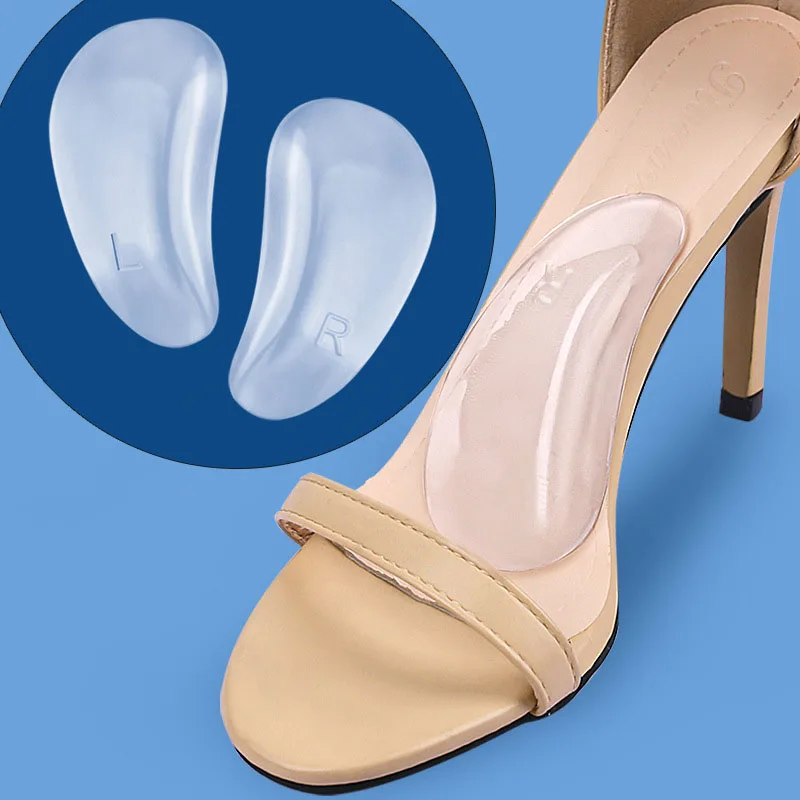 Transparent Gel Orthopedic Insoles Self Adhesive Shoe Inserts Men Women Flip Flops Sports Shoes Foot Care Accessories