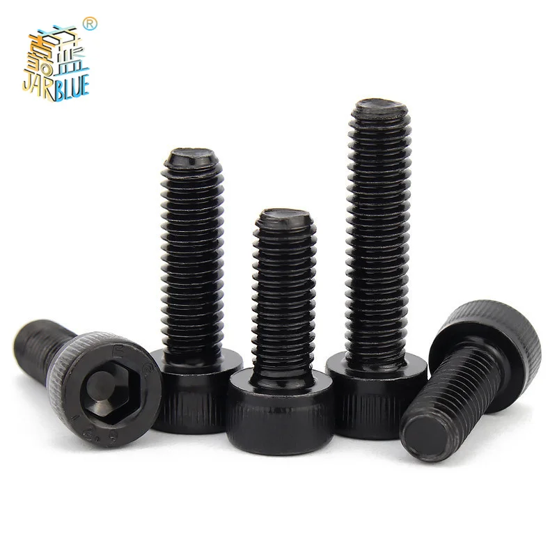 10pcs/lot Hexagon Allen Hex Socket Cup Head Screw Bolts M2 M2.5 M3 M4 M5 M6 M8 Grade 12.9 A2-70 Carbon Steel Din912