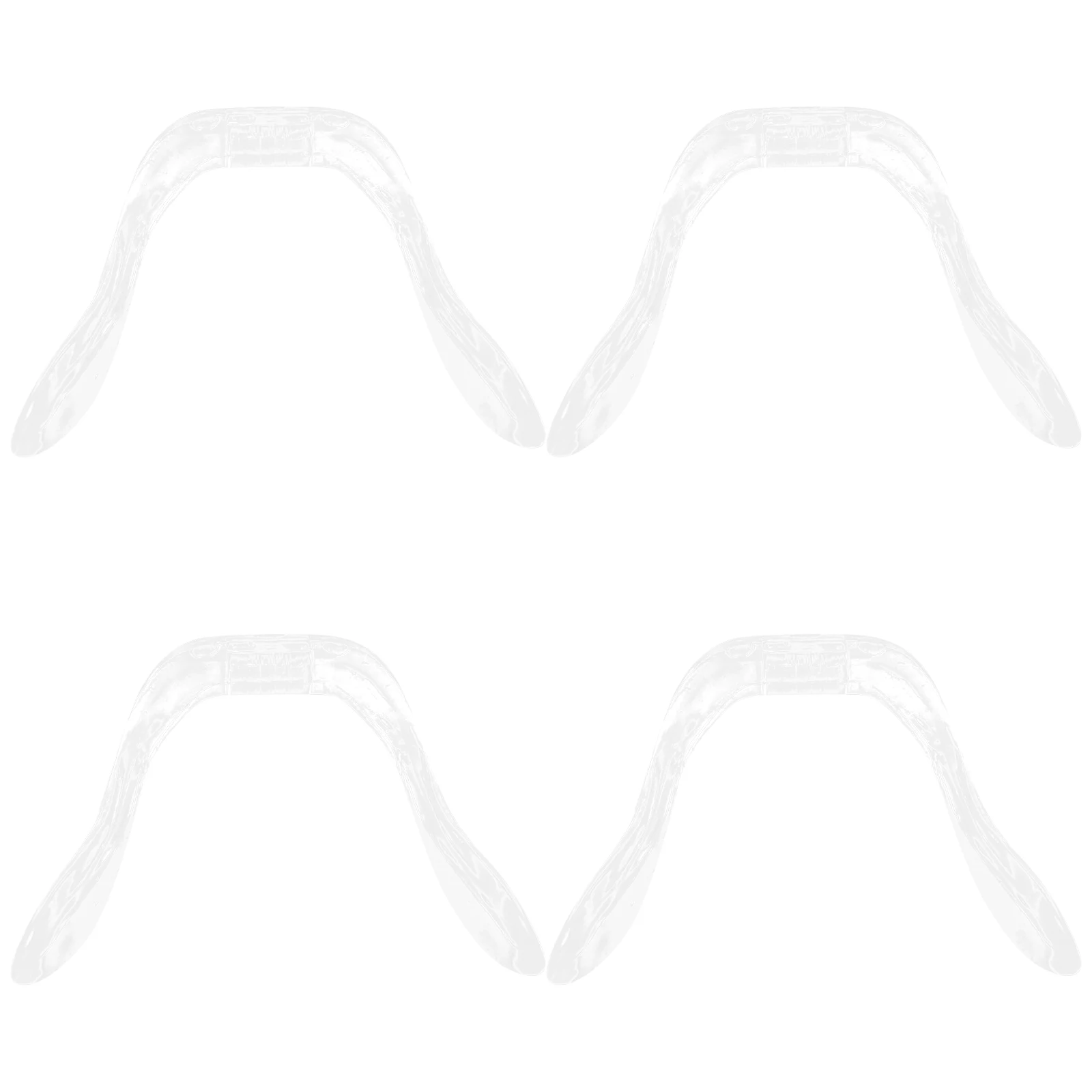 

4 Pcs One-piece Glasses Accessories Hard Plastic Replacement Nose Pads for Eyeglasses
