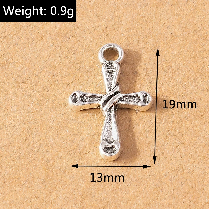 10 Stück Gothic Steampunk Kreuz-Anhänger für Schmuckherstellung, Metallkreuz-Anhänger, DIY-Ohrringe, Halsketten, Bastelbedarf – Detail 5