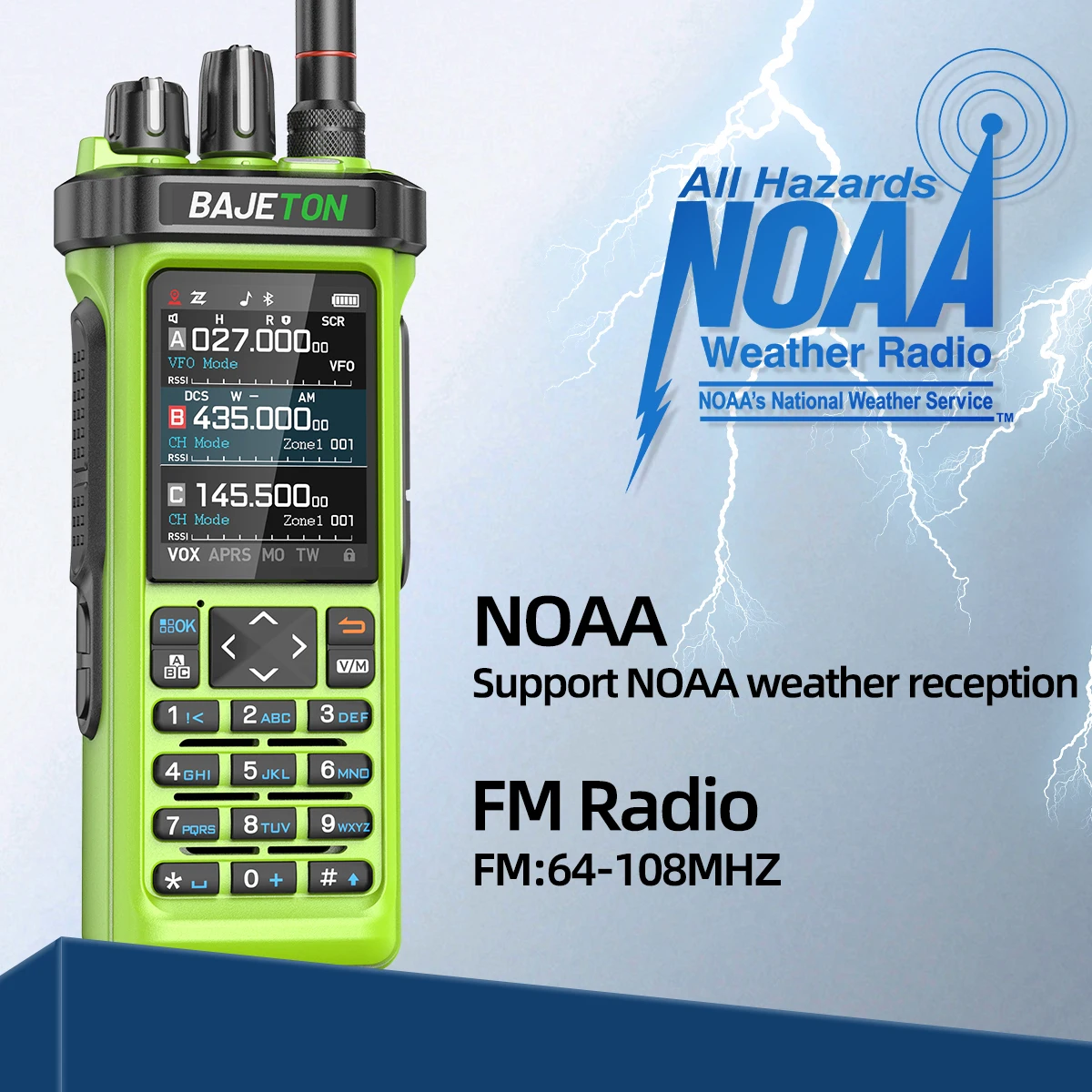 BAJETON BJ-9000 GPS APRS talkie-walkie 10W CB/SSB/RX/HF CB 27Mhz programmation Bluetooth longue portée pour Radio RT-950PRO RT-950