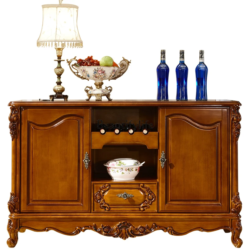

American side cabinet, all solid wood cabinet storage cupboard