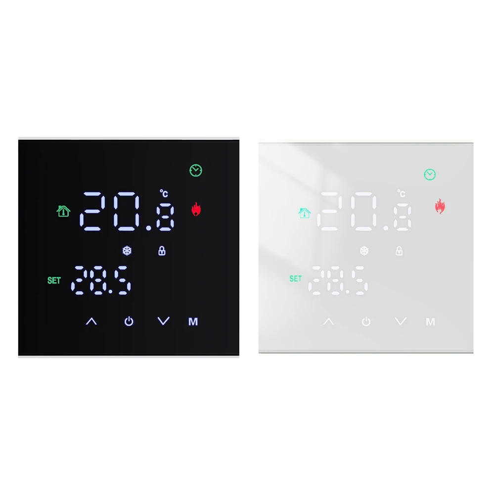 

Энергосберегающий регулятор температуры с термостатом с сенсорным ЖК-экраном для электрического подогрева пола и системы обогрева газовых котлов