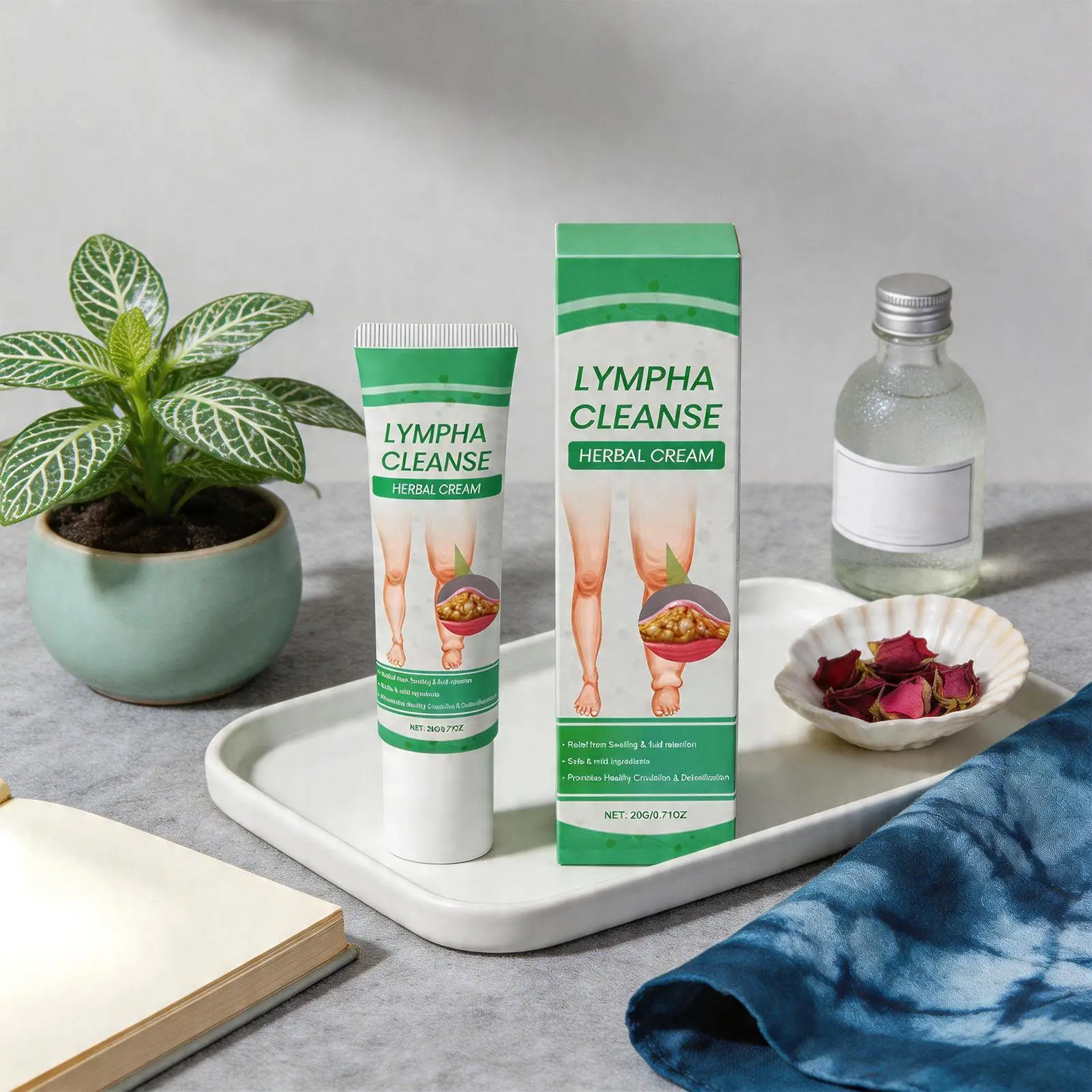 Leg Cream 20g Fast Absorbing Hydrating Moisturizer Leg Relief Lotion for All Skin Types Night Massage Comfort Women