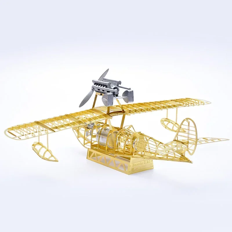 1/48 Miyazaki hayao Porco rosso Savoia S.21 FG1 Seaplane Brass PE Detail Model DIY Puzzle 3D Assembly Metal Structure Model Gift