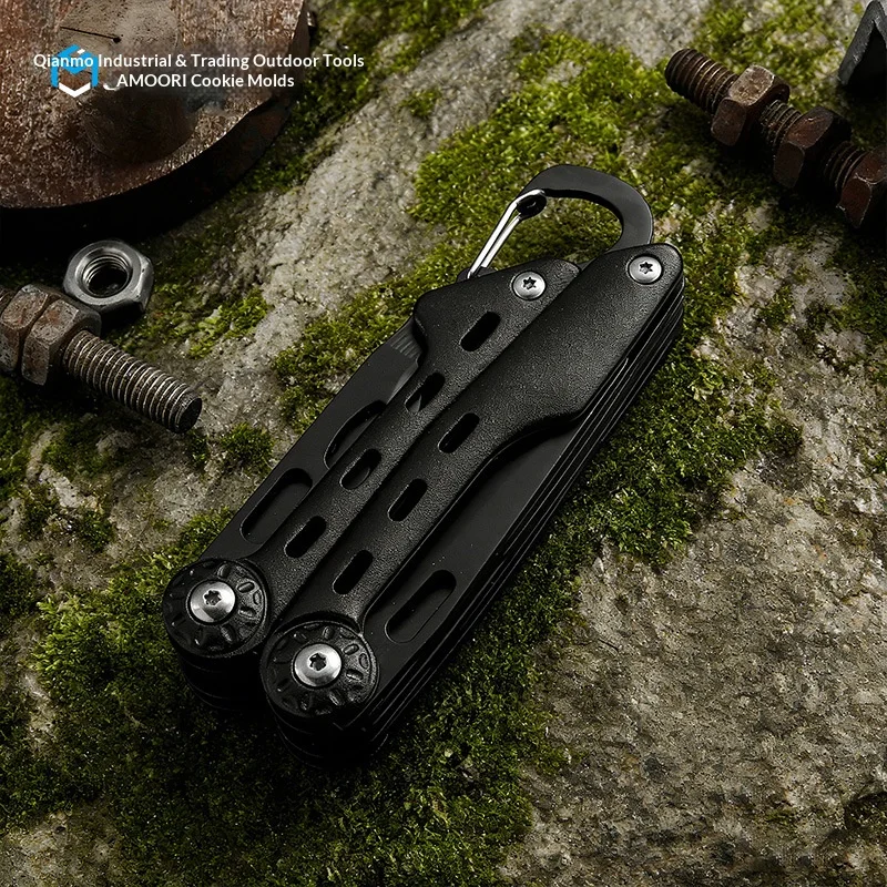 Multi-functional pliers knife for outdoor climbing cycling and portable multi-purpose pliers with clip bag buckle safety clip