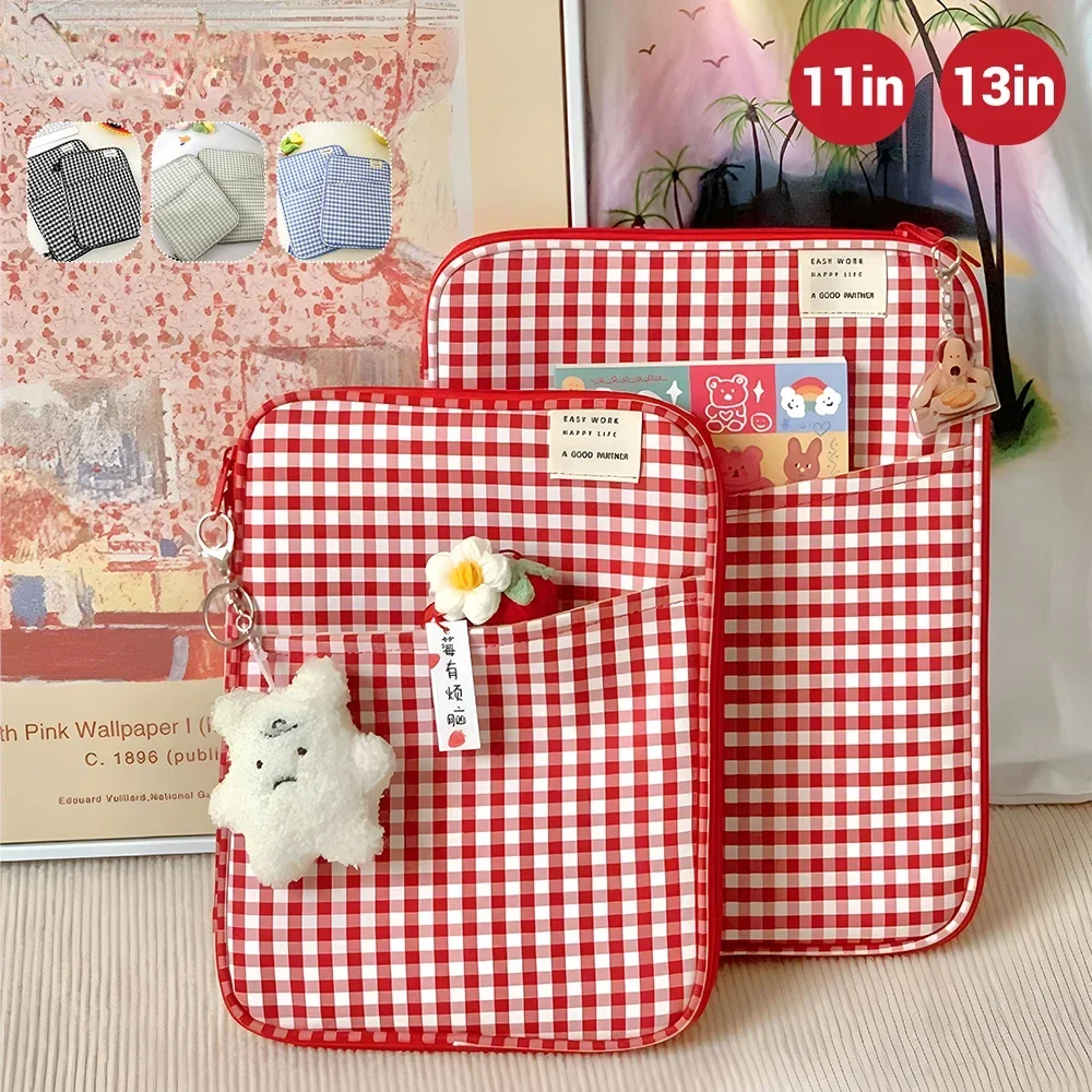 

Tablet Sleeve Bag 7.9-12.9 Inch Handbag Case for IPad Samsung Xiaomi Bag Cover Shockproof Pouch Multi Pockets Tablet Cases