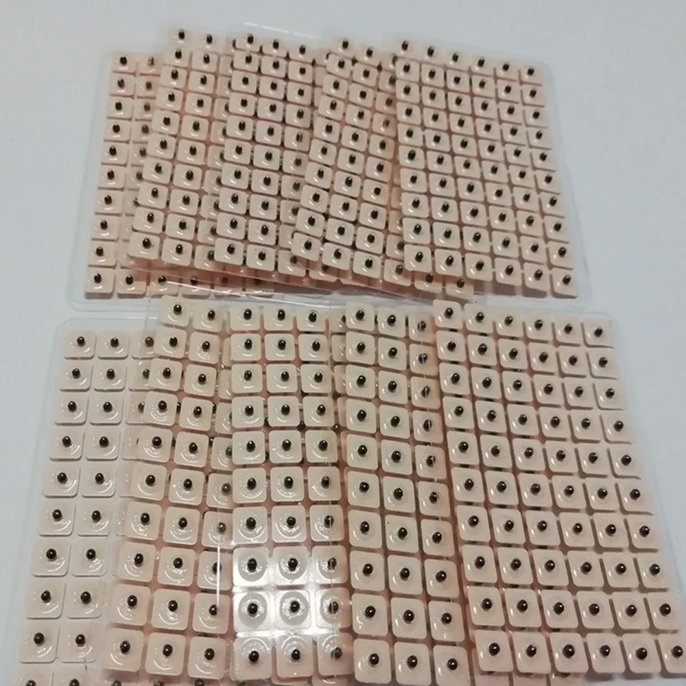 

600 шт./лот, иглы для акупунктуры ушей, семена Vaccaria, массаж ушей, релаксация, наклейка для ушей, аурикулярная паста, пресс-семена