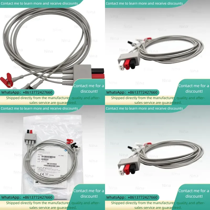 Mindary Split 3 Clamps Neonatal Cables Leadwires EL6305A Cable