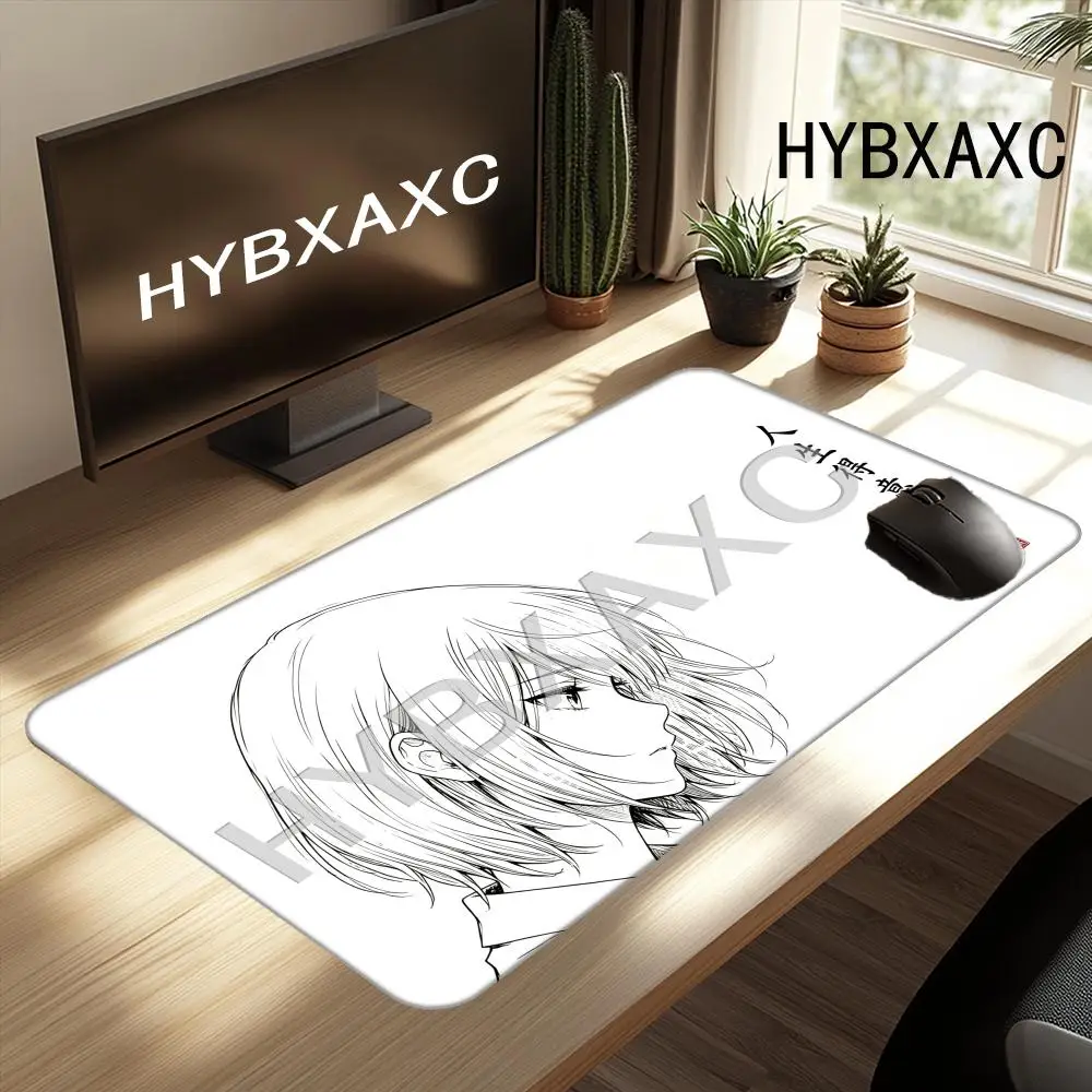 

HYBXAXC Anime Mouse Pad XL Manga Desk Mat Black and White Japanese Gaming Setup Accessories Aesthetic Mousepad Otaku Gamer Gift