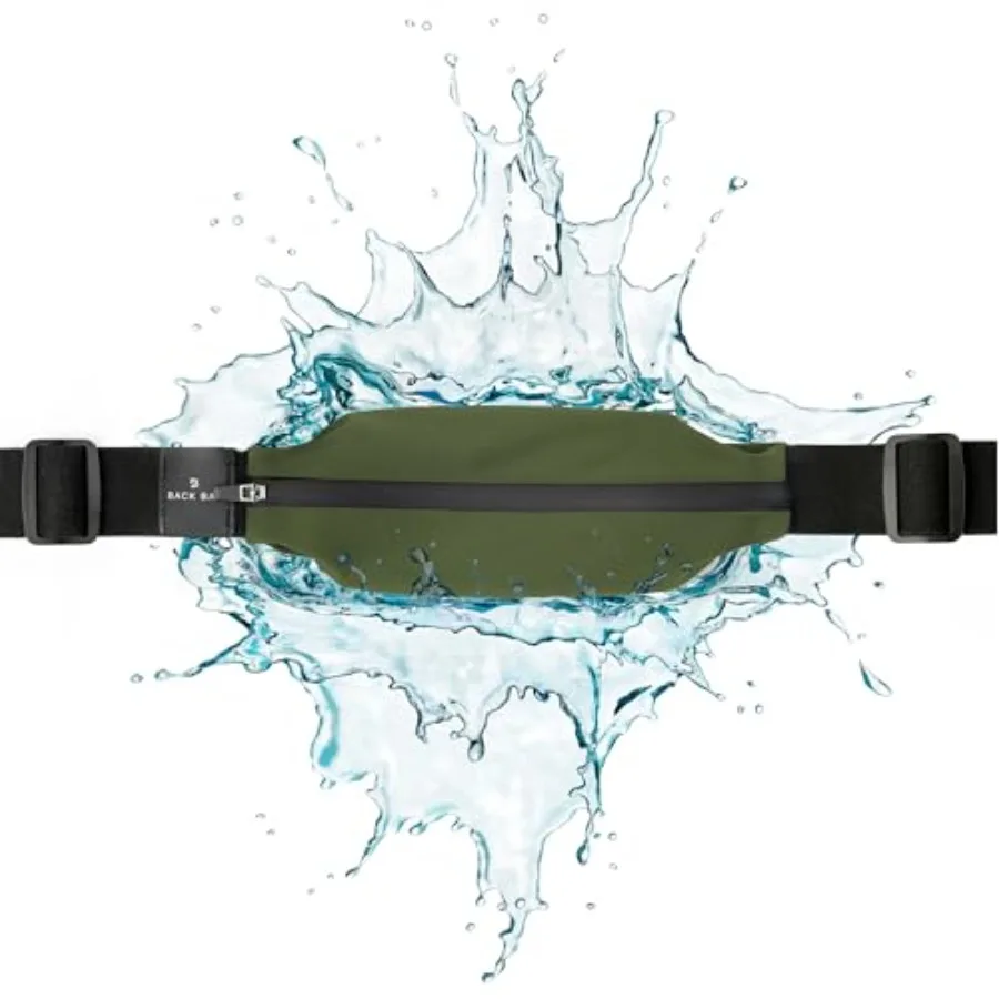 

Back Bay Slim Running Belt for Women and Men [Fits ALL Phones] Runners Fanny Pack for Men Money Belt Running Gear Gift Waist Ba