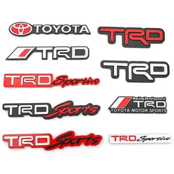 3D Metal Trd Badge Car Logo Grill Emblem Decal Car Sticker for COROLLA PREVIA Camry CROWN REIZ Accord City Auto sticker