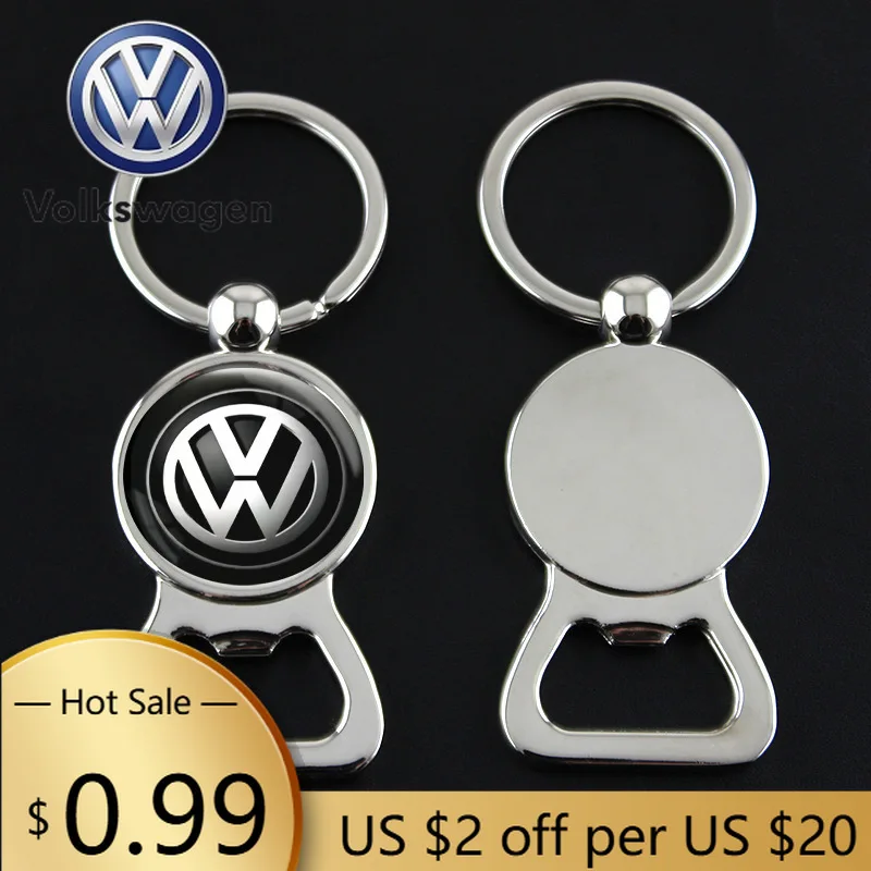 

Новинка 2026: Брелок-открывалка для бутылок с эмблемой Volkswagen (VW) — подвеска для ключей для Volkswagen Passat, Tiguan, Scirocco, Sharan