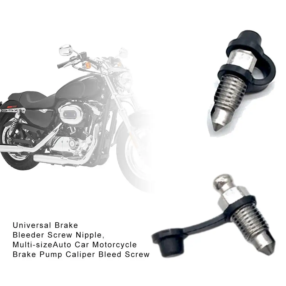 Nipplo universale della vite di spurgo del freno, vite di spurgo della pinza della pompa del freno dell'automobile Multi-sizeAuto per Kawasaki Suzuki Honda M5M8