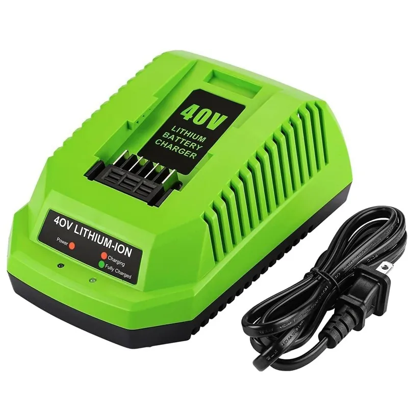 For 40V Lithium Batteries Power Tool Battery Charger New Replacement Charger Lithium Rapid Charger Compatible with