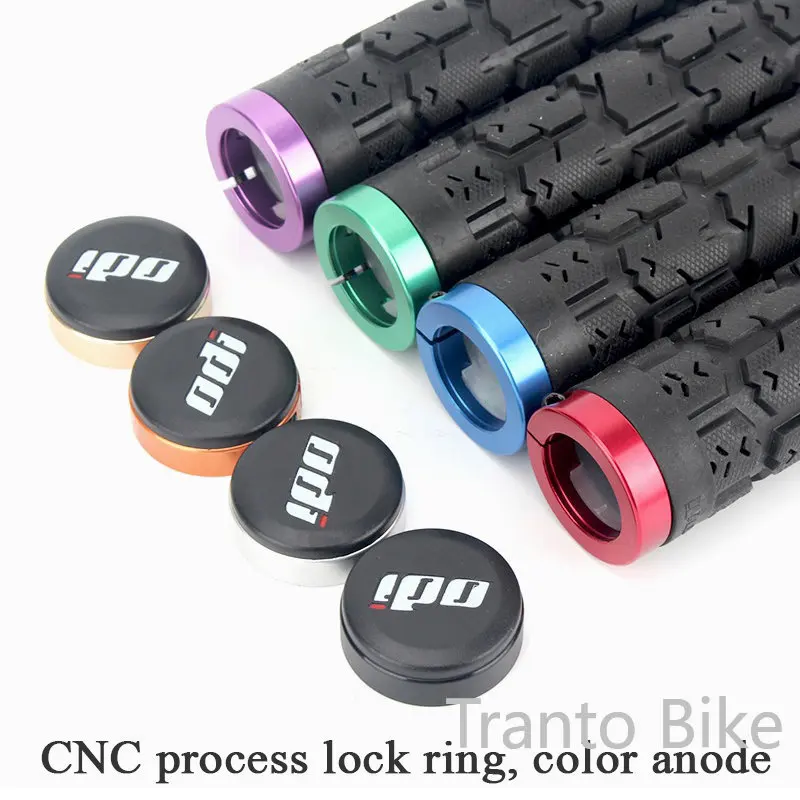 ODI Lock on Bicycle Handlebar Grips Soft Ergonomics Bike Handlebar Grip Ultralight MTB Grips Lock Ring Bicycle Handles Bike Part