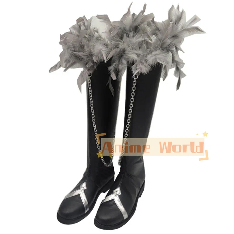 Genshin Impact the Eleven Fatui Harbingers Regrator Rich Man Pantalone scarpe Cosplay stivali stivali di carnevale di Halloween su misura