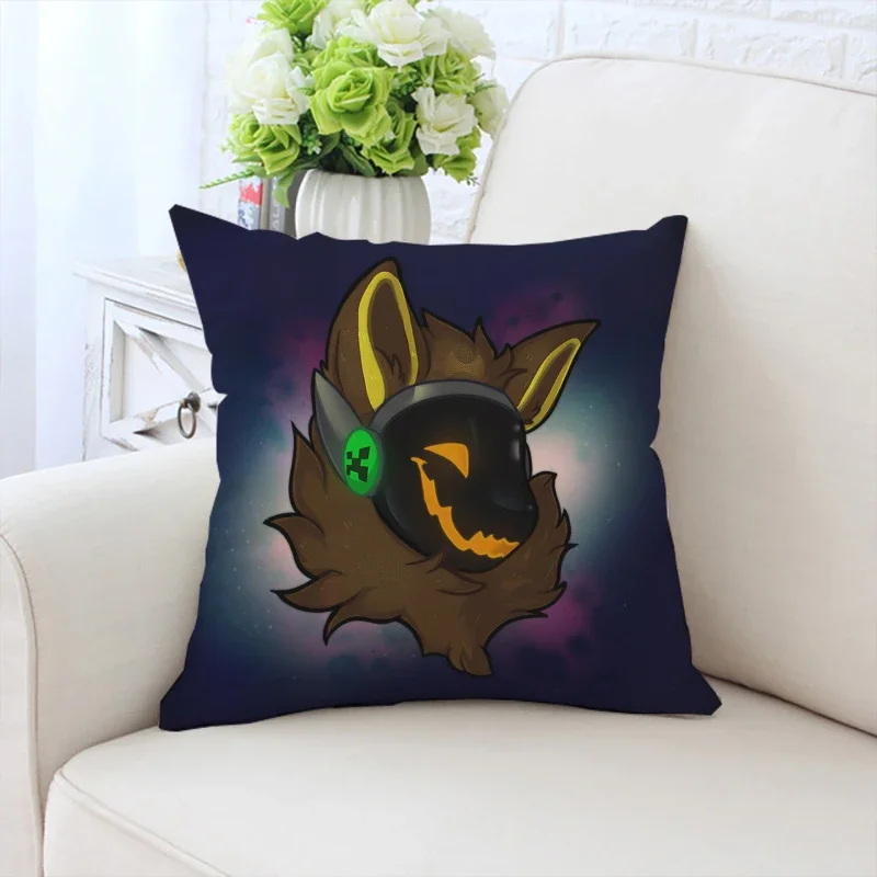 Pillowcase LemondropThe Protogen Square custom printed sofa cushion cover chair waist cushion headboard cushion pillowcase