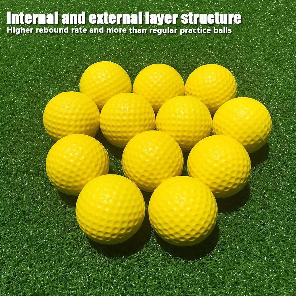 10 Foam Golf Practice Balls Soft Balls For Indoor Or Outdoor Training,Great For Improving Golf Skills Ball Accessories