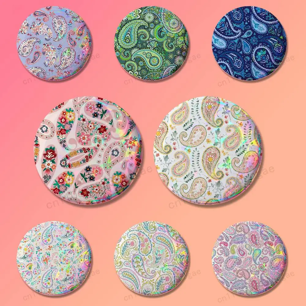 Botejegheh paisley Persian Badges laser badges cartoon brooches suitable for clothing backpack accessories lapels