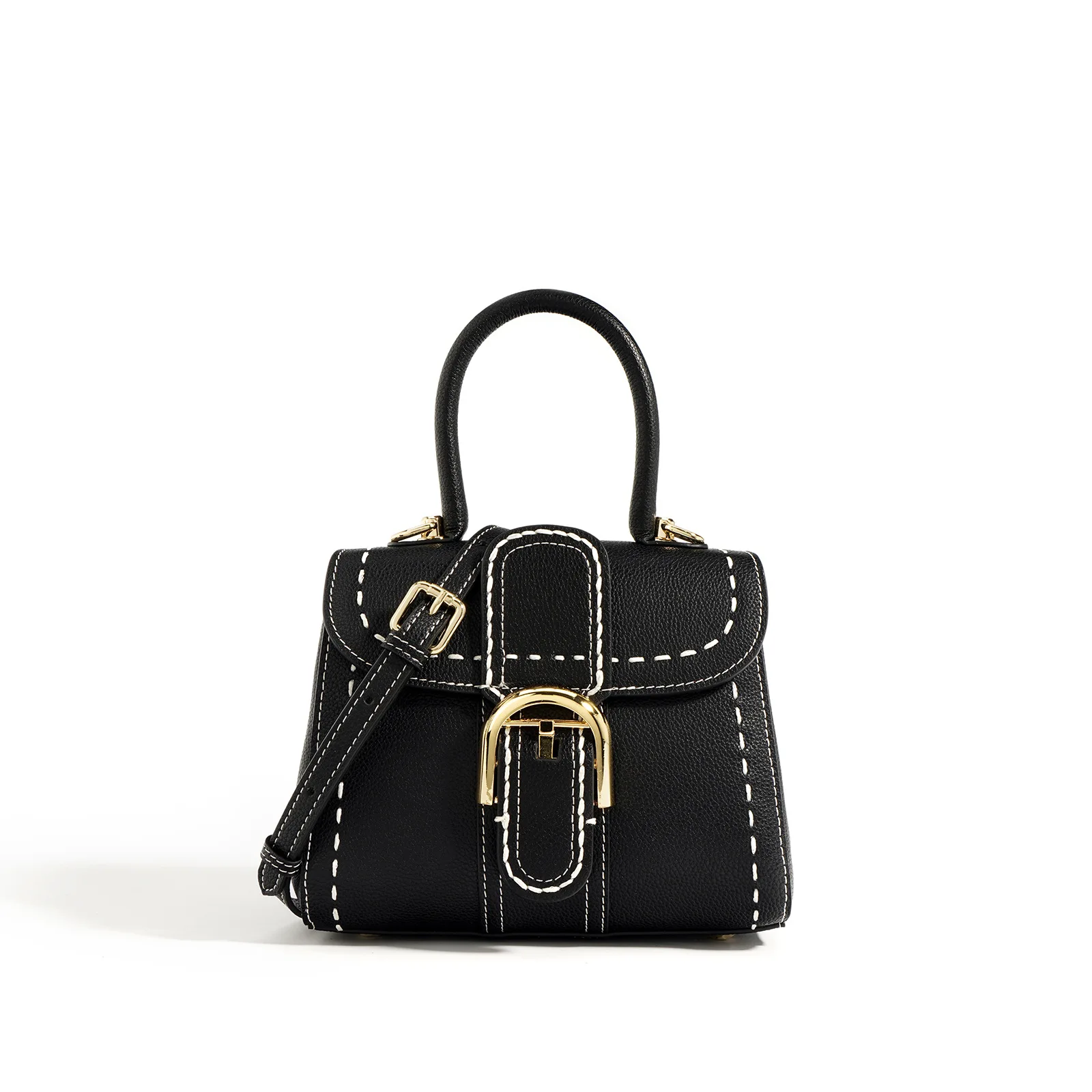 Luxury designer handbag, genuine leather saddle bag, cowhide portable one shoulder crossbody bags for women purses and handbags