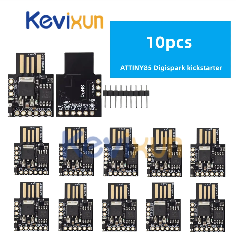 1-10pcs/TINY85 Digispark Kickstarter Micro Development Board ATTINY85 module for Arduino IIC I2C USB ATTINY85