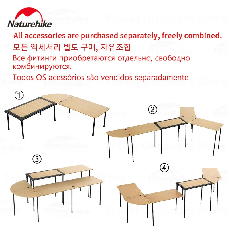 Naturehike Camping DIY IGT Table Multiple Splicing Combinations Picnic Party BBQ Multifunctional Cooking Table Outdoor Equipment