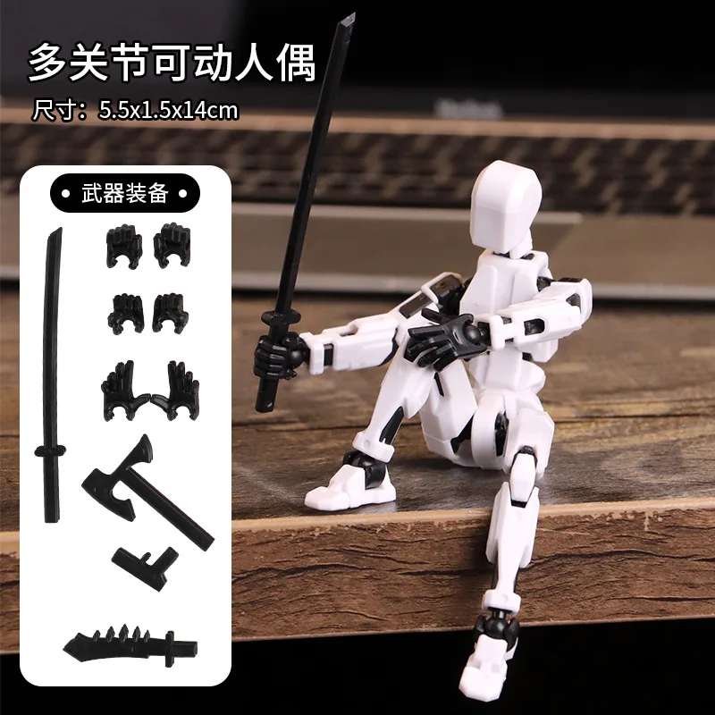 3d Printed Multi-jointed Movable Figures 3rd Generation Action Figure Assembly Require Collectible Gift For Coffee Table Desk