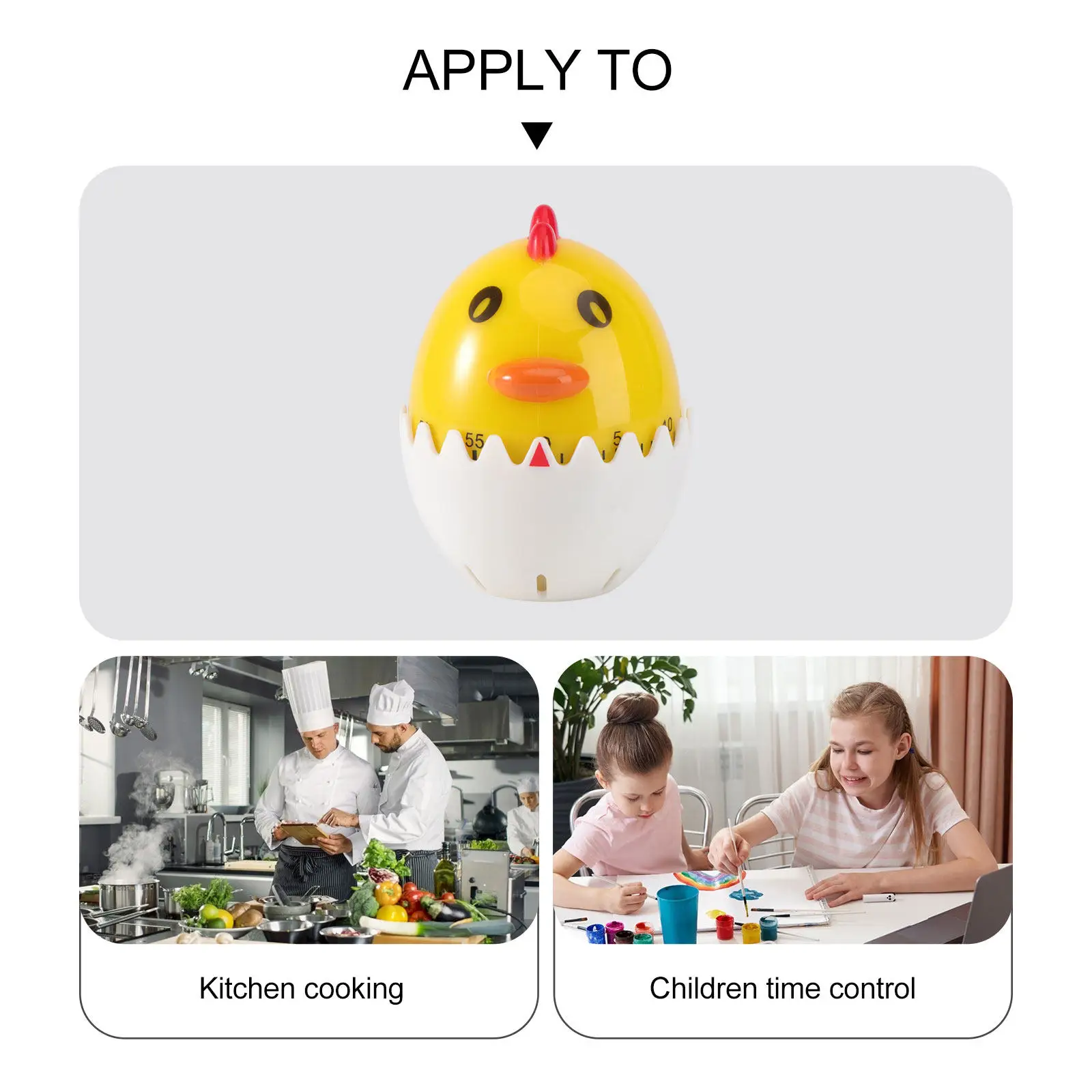 1Pcs Manual Analog Kitchen Timer Wind Up Mechanical Countdown Timer for Baking Cooking Learning Focus Autism