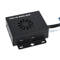 Waveshare CM4-IO-BASE-BOX-B + USB HDMI Adapter, for Raspberry Pi Compute Module 4