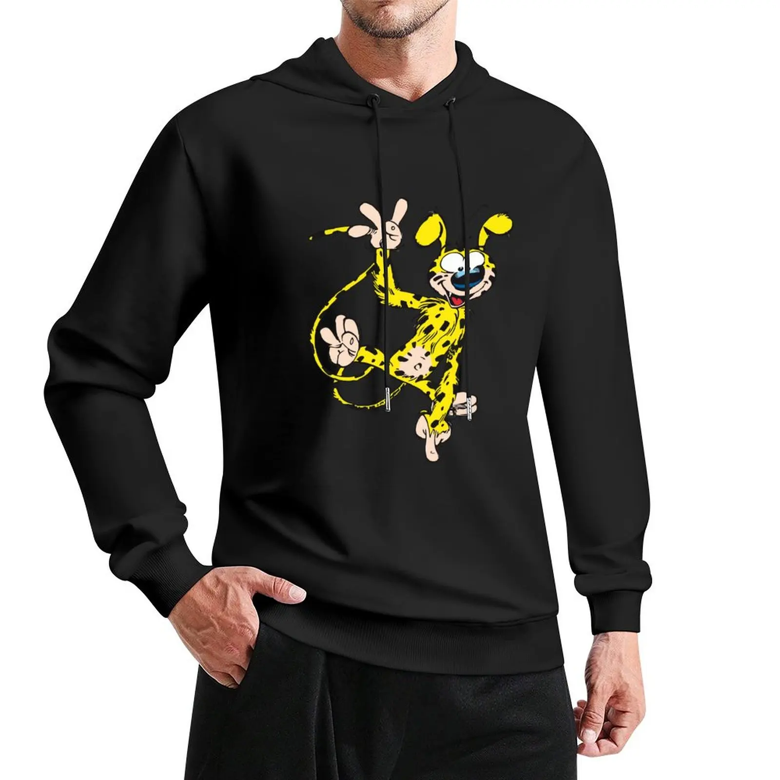 Marsupilami waving Pullover Hoodie japanese style autumn new products hooded shirt men's hoodies