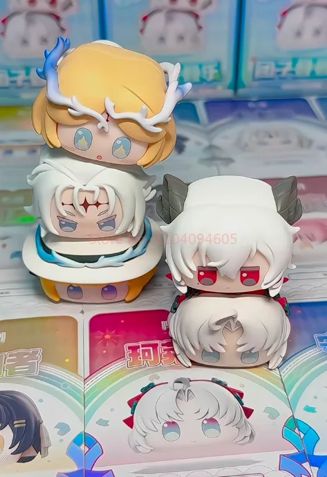 جديد حقيقي Goodsfun Wuthering موجات زلابية التراص صندوق أعمى مو حبة دمية Cartethyia صندوق غامض Jiyan Cantella اللعب هدية #5