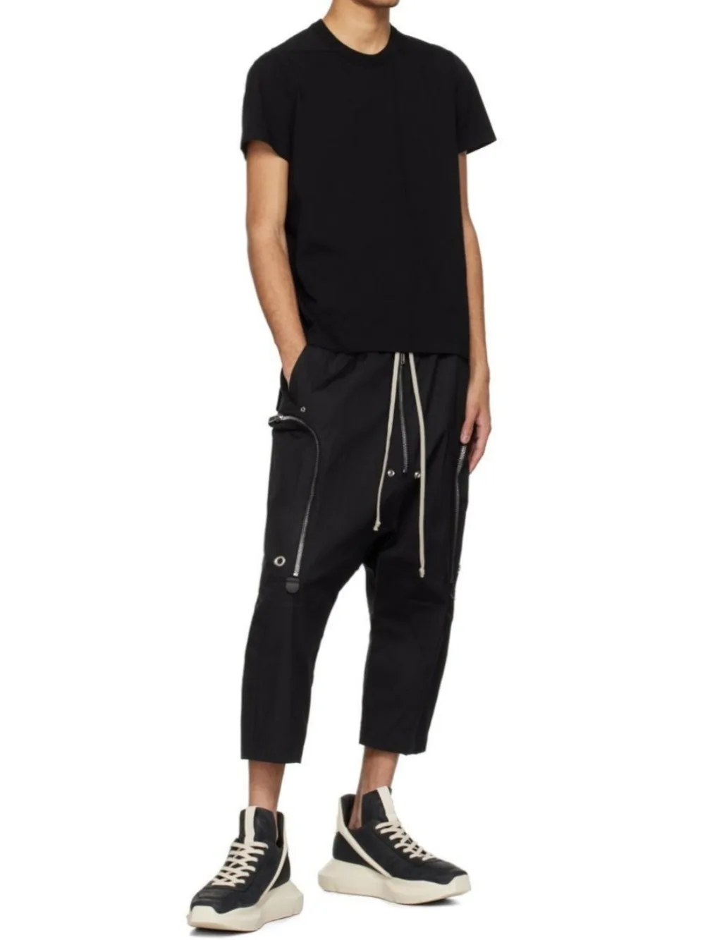 RO Dark Haren Octopath Pants Men Heavy Industry Multiple Zipper Side Bags Work Clothes Hanging Gear Octopath Pants