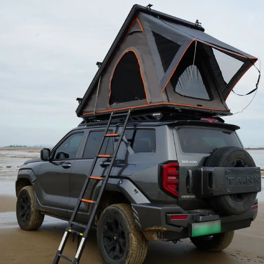 Aluminum Hard Shell Roof Tent Quick Setup, Mountain Camping Offroad Universal Outdoor Camping Tent