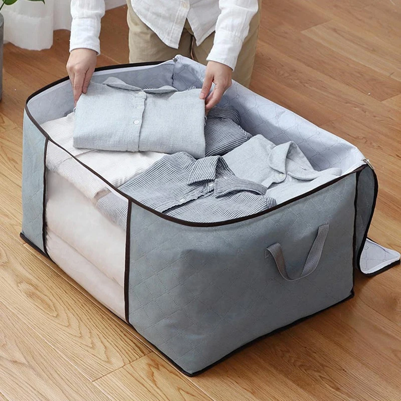 Large Capacity Clothes Storage Bag Foldable Blanket Storage Containers For Organizing Bedroom Closet