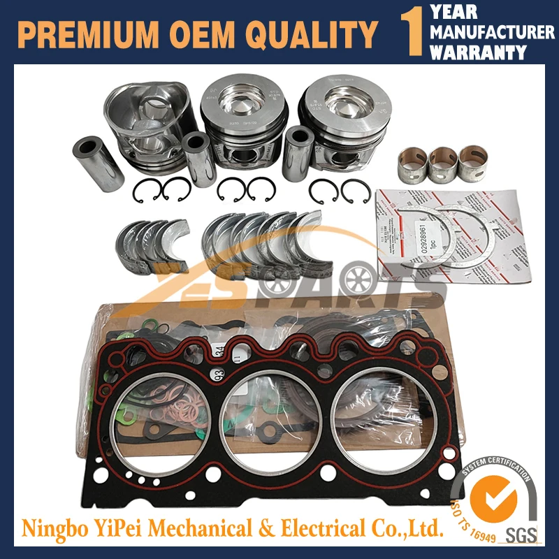 Overhaul Rebuild Kit For Deutz BF3M2011 Engine 3 Cylinder STD 0428-6720