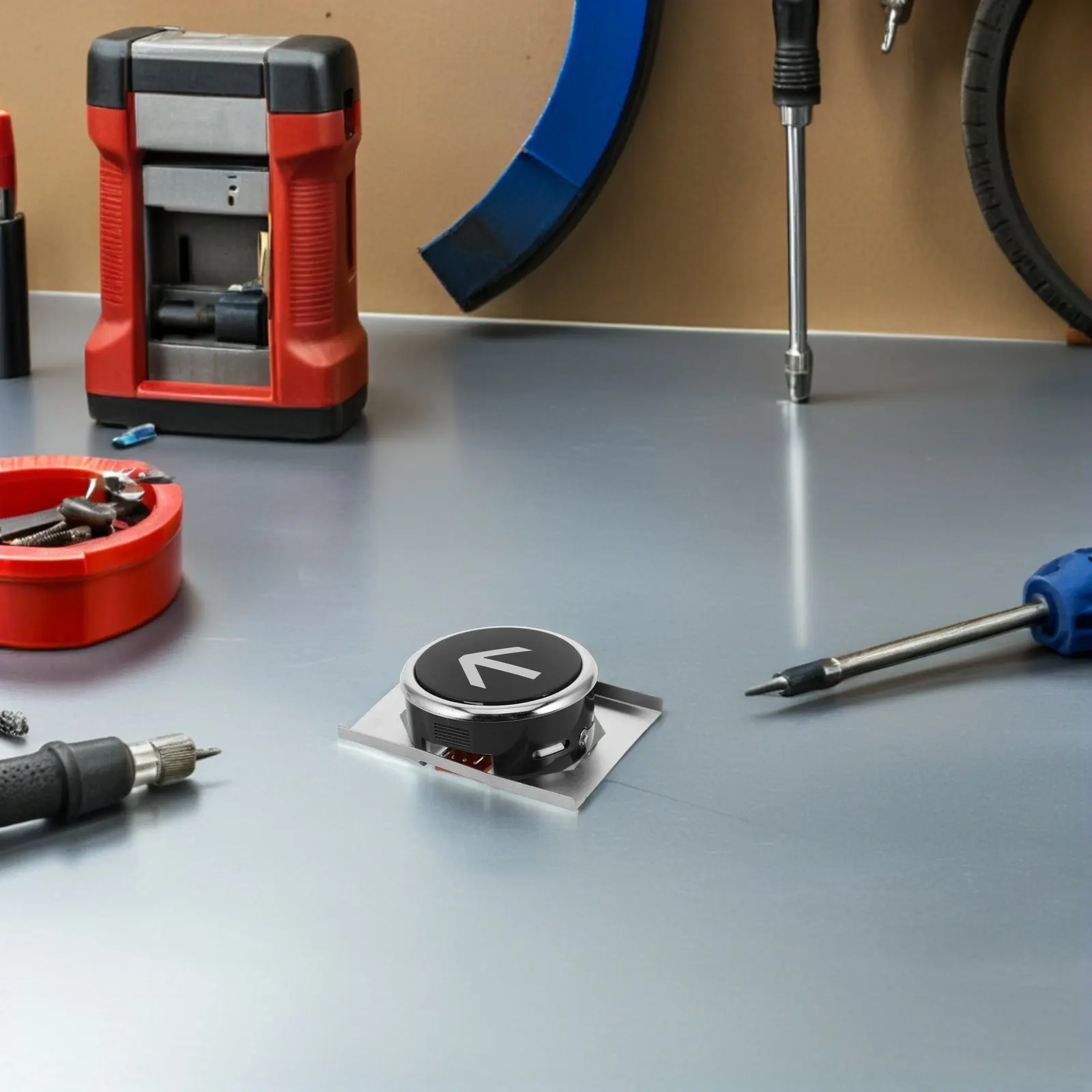 

Elevator Button Round Metal Replacement Parts For Lift Panel Durable Push Button Commercial Residential Building Switch