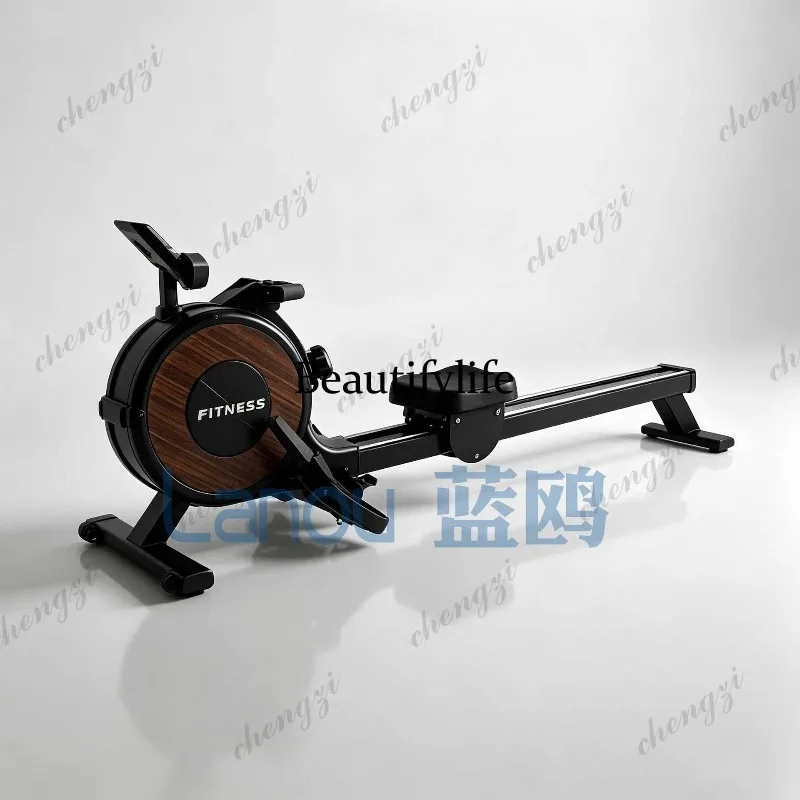 Folding silent super fat burning rowing machine indoor household multi-gear adjustment intelligent reluctance