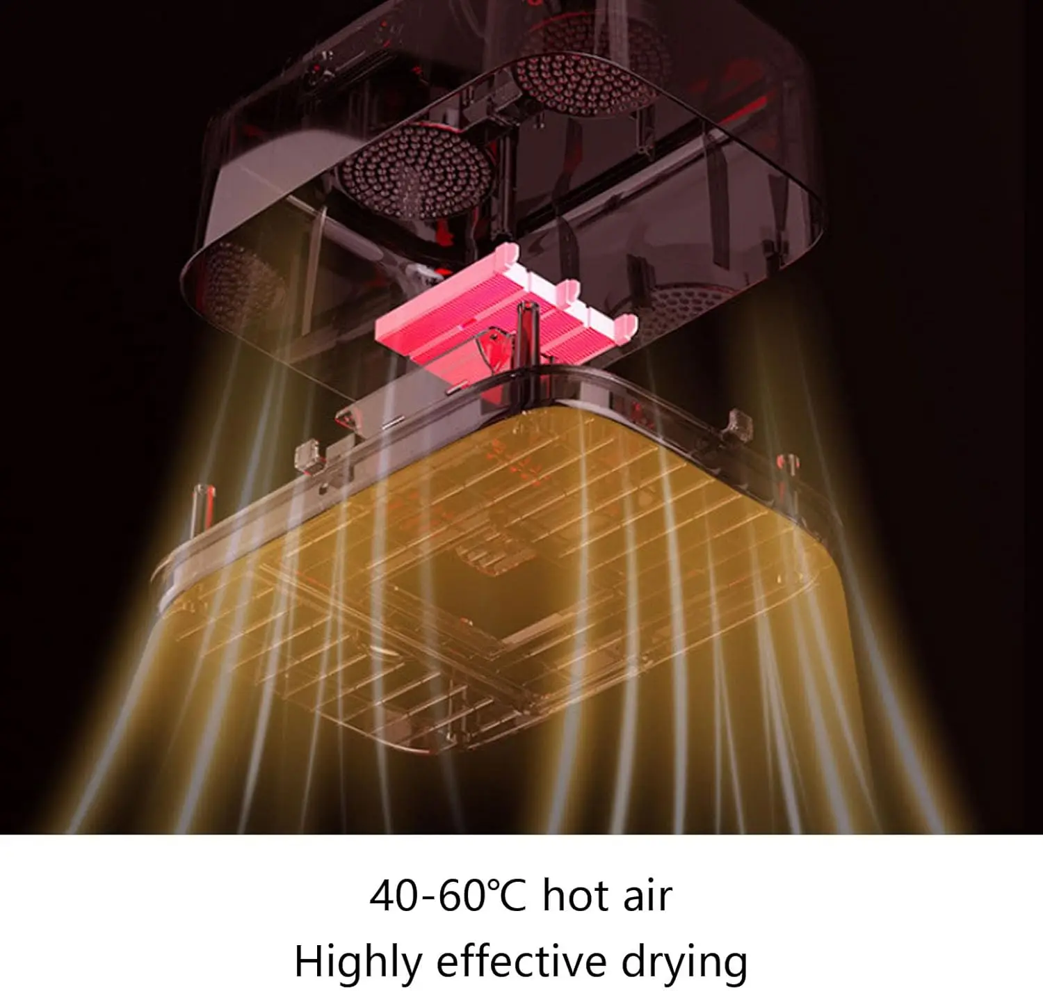 Secador de ropa eléctrico plegable portátil 9,4x6,7x4,1 pulgadas con bolsa seca para viajes, RV, hogar, apartamento - Temporizador múltiple