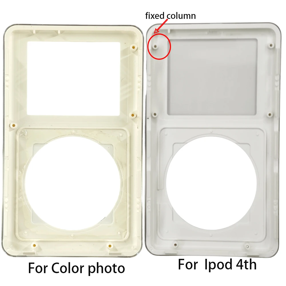 Weißes Frontgehäuse mit Sichtfenster für iPod Color Photo 20GB 30GB 40GB 60GB U2 – Detail 4