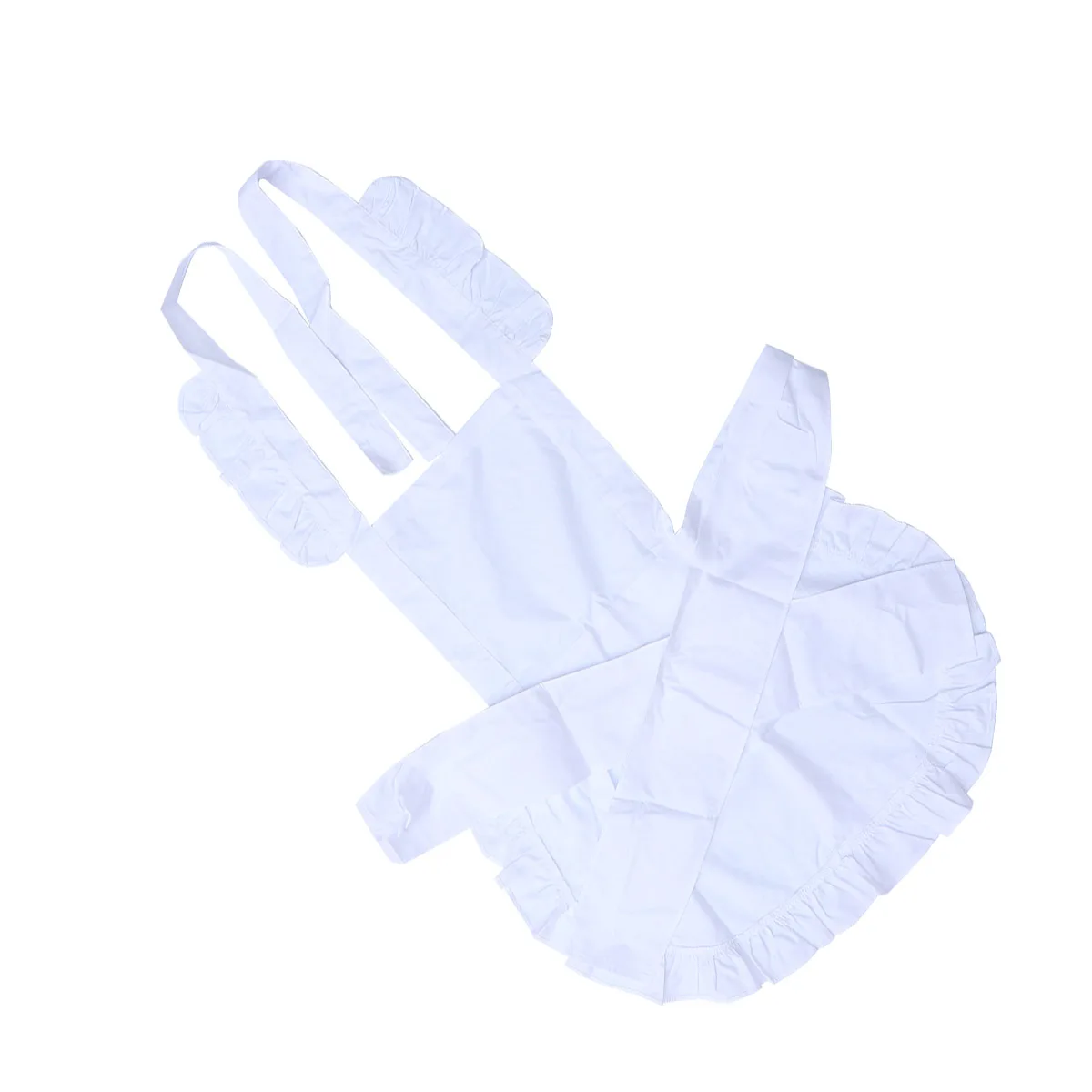 

Retro Women Lace Apron Vintage Flower Edge Cotton Machine Washable Long Term Use Hotel Cafe Restaurant Cake Shop Bakery